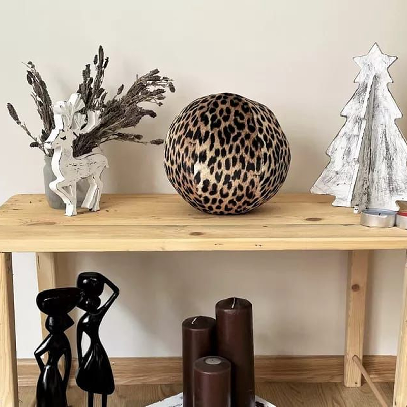 Decorative Leopard Ball Pillow