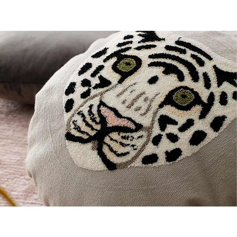 Extra Large White Tiger Round Throw Pillow Extra Large White Tiger Round Throw Pillow