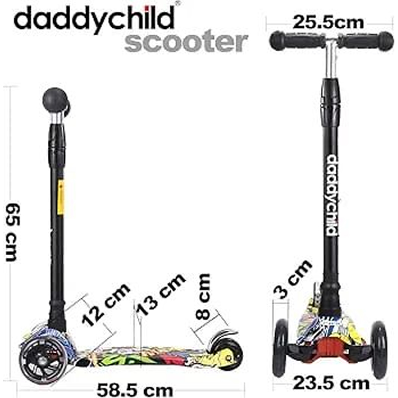 Scooters for Kids 3 Wheel Kick Scooter for Toddlers Girls & Boys, 4 Adjustable Height, Lean to Steer, Extra-Wide Deck, Light Up Wheels for Children from 3 to 14 Years Old.\ Scooters for Kids 3 Wheel Kick Scooter for Toddlers Girls & Boys, 4 Adjustable Height, Lean to Steer, Extra-Wide Deck, Light Up Wheels for Children from 3 to 14 Years Old.\