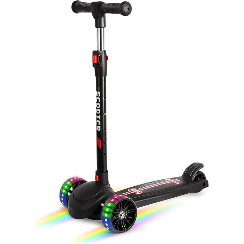 TST Scooter for Kids Ages 6-12, 4.5 Inch Scooter with 3 Handlebars Adjust to 31 Inch Tall, 3 Wheels Kick Scooter for Kids, Christmas Birthday Gifts