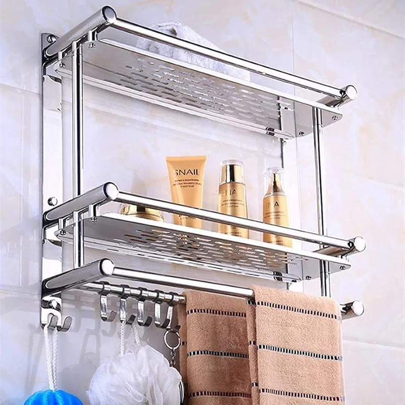 Towel Rack for Bathroom, Towel Bar Towel Rack Towel Rack Durable Towel Rack Stainless Steel Multi-layer Bathroom Shelves, Wall Mounted Towel Holder Shelf Rack. Towel Rack for Bathroom, Towel Bar Towel Rack Towel Rack Durable Towel Rack Stainless Steel Multi-layer Bathroom Shelves, Wall Mounted Towel Holder Shelf Rack.