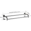 Towel Rack, Stainless Steel Retractable Towel Rack Wall Mounted, Adjustable Towel Rack with Hook, Towel Rail, Towel Holder, in Bathroom.