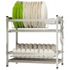 304 Stainless Steel Kitchen Supplies Drain Rack Household Plate Drain Rack Tableware Storage Rack B1.