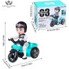 Khilona House Cartoon Tricycle Stunt Toy Electric Motorcycle Car, Pedals, musical battery toy, Does Wheelies and Automatic 360-Degree Turns, Lights And Sound Vehicles Toys, Mini Stunt Car, Three Wheeled Bicycle For Toddlers Baby Kids Children Birthday 