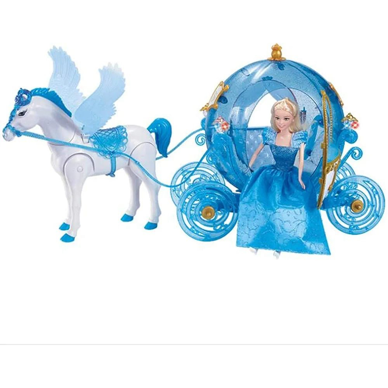 Princess Elsa with Magical Pumpkin stroller.