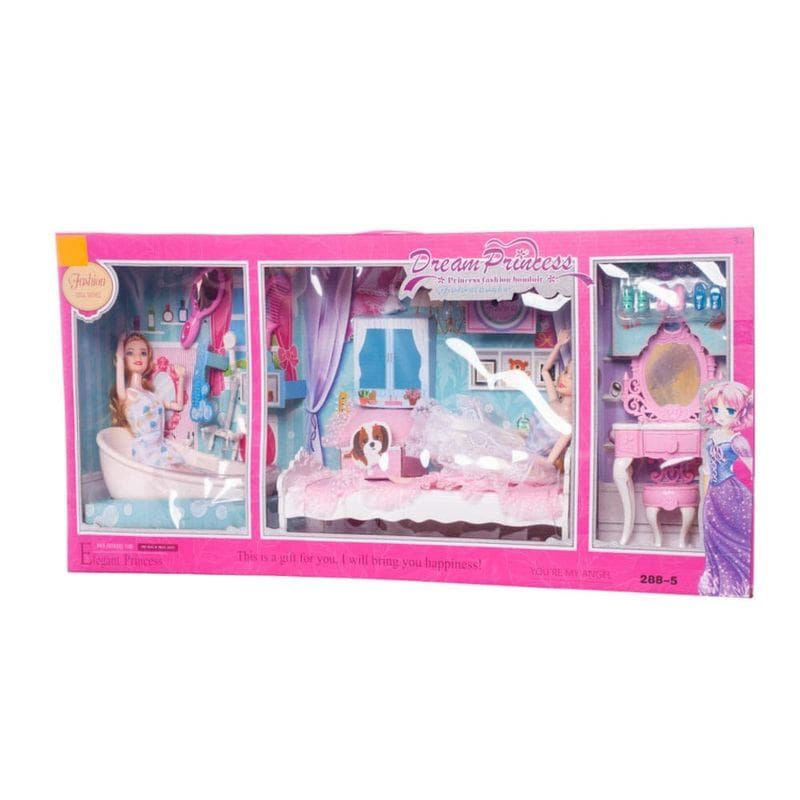 Play set doll with furniture. Play set doll with furniture.