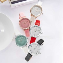 Women Wrist Watch: Simple Style Wrist Watch with Soft Watch Leather Strap Wrist Watch for Women Girls
