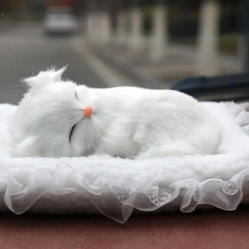 Stuffed Fluffy Toy Small White cat Plush